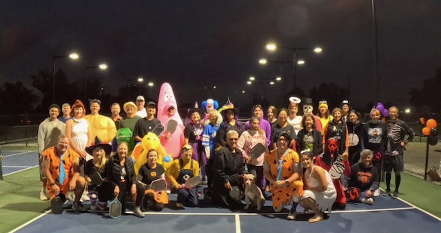 Haunted Paddle Night players posing together at University of the Pacific